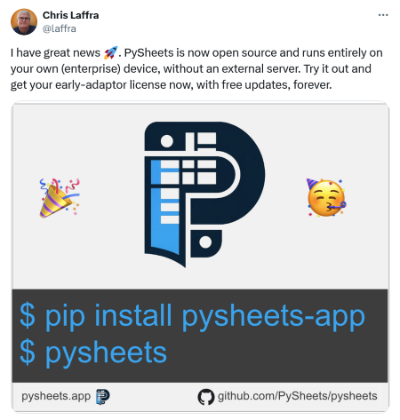 PySheets