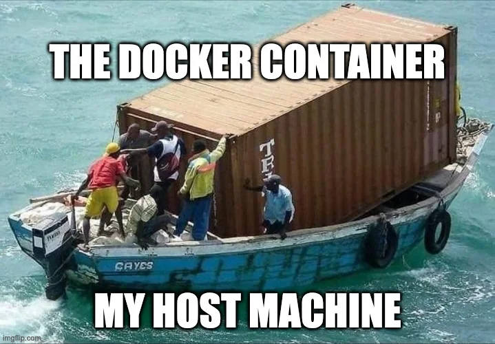 You should use
Docker