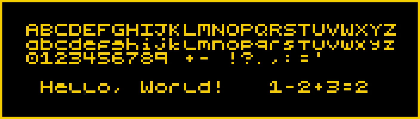 5x5 font