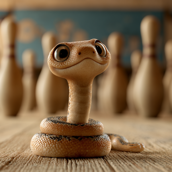 Snake at the bowling alley