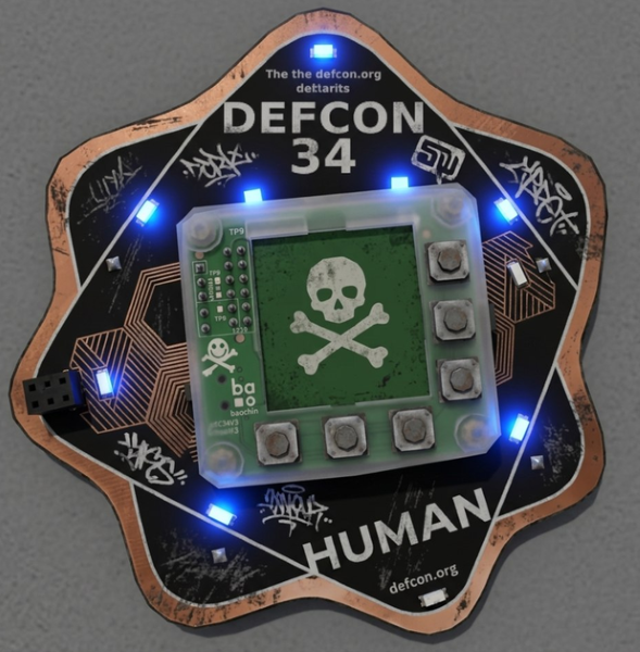 Baochip in DEFCON 34 Badge