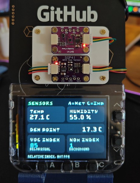Environment Sensor on conf badge